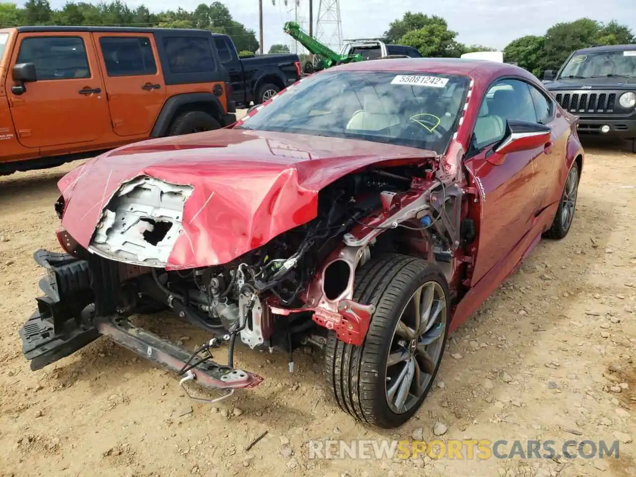 2 Photograph of a damaged car JTHSZ5BC3K5009640 LEXUS RX350 2019