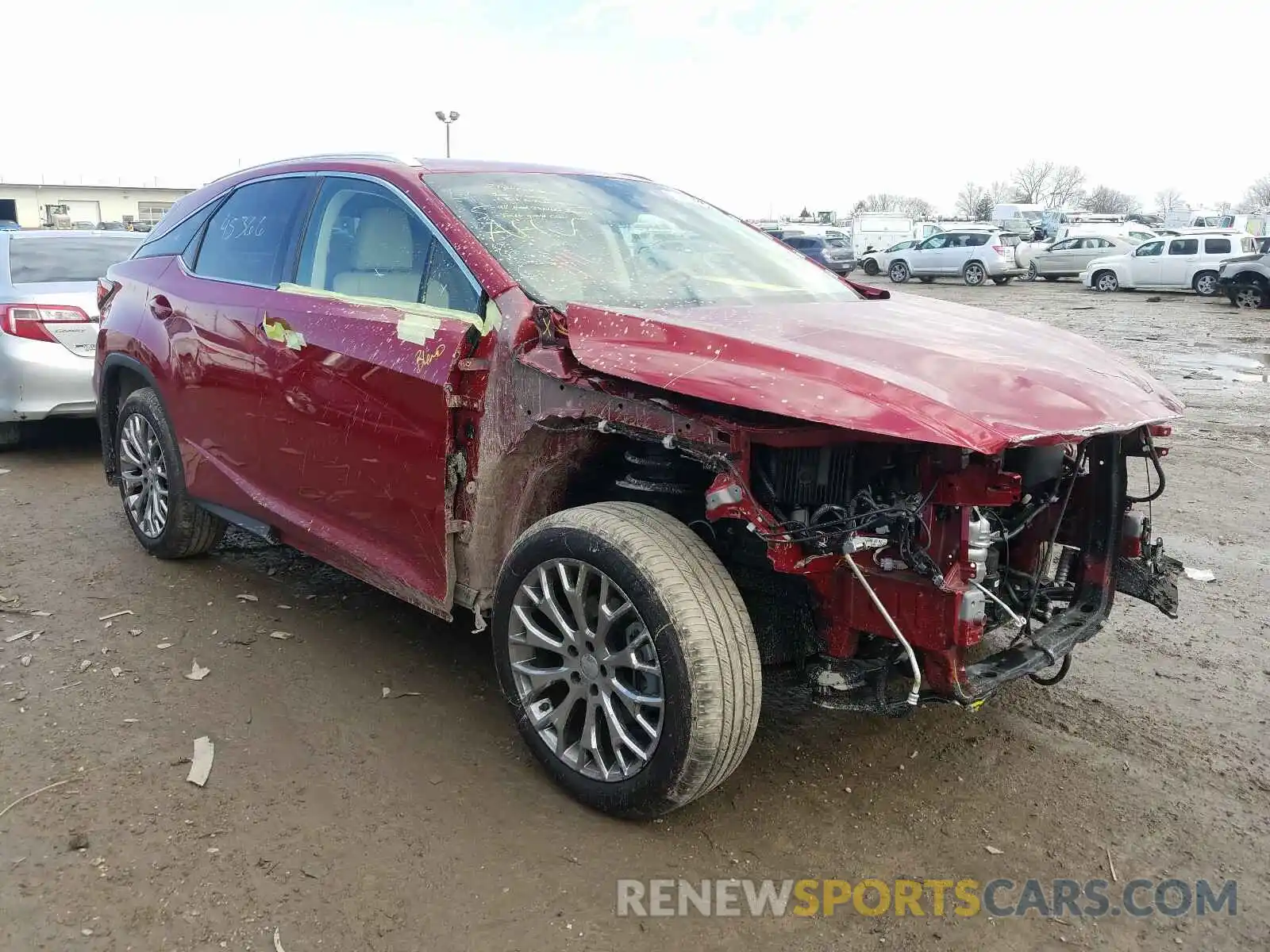 1 Photograph of a damaged car JTJBZMCA3K2039308 LEXUS RX350 2019