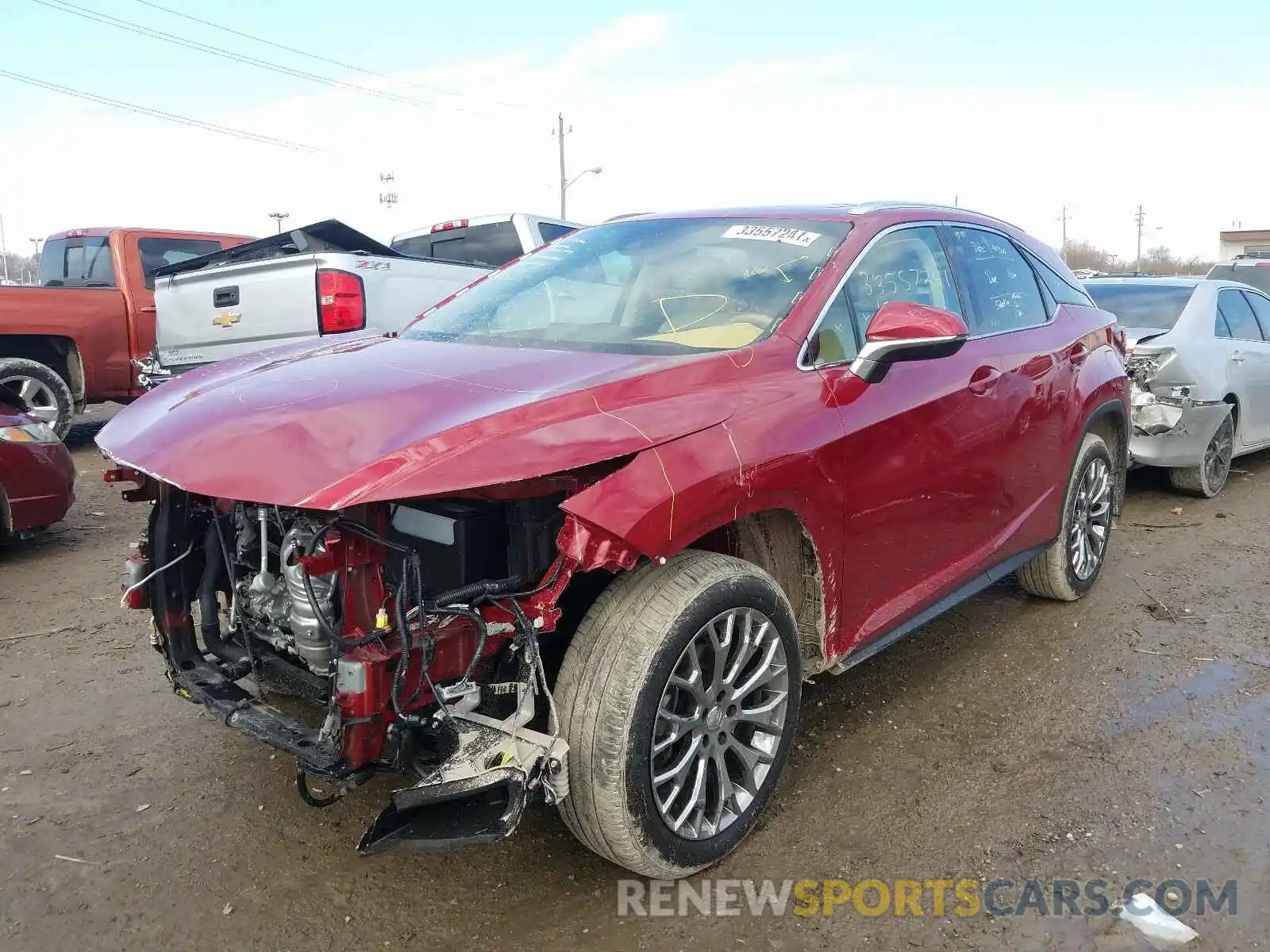 2 Photograph of a damaged car JTJBZMCA3K2039308 LEXUS RX350 2019