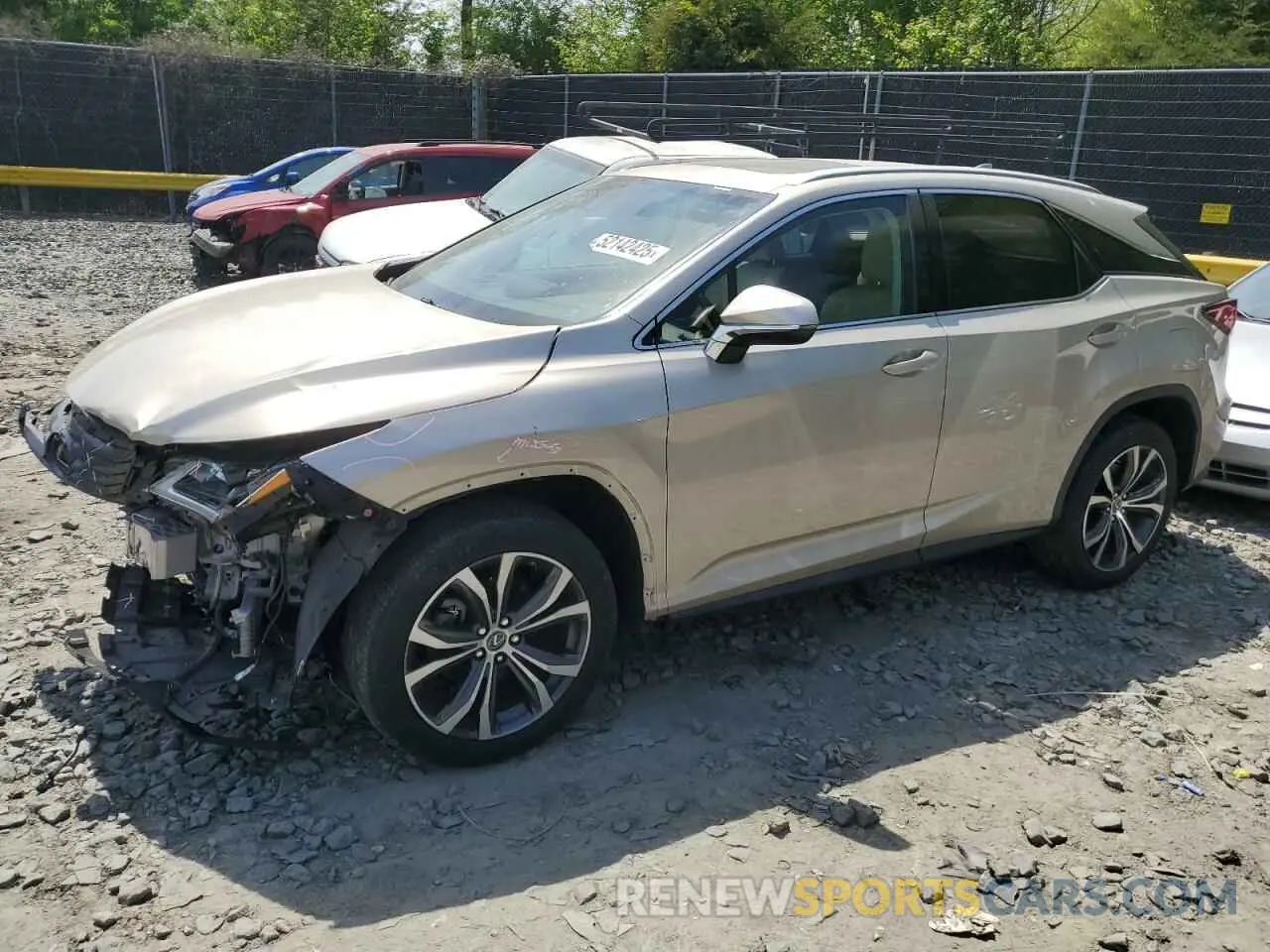 1 Photograph of a damaged car JTJBZMCA5K2041190 LEXUS RX350 2019