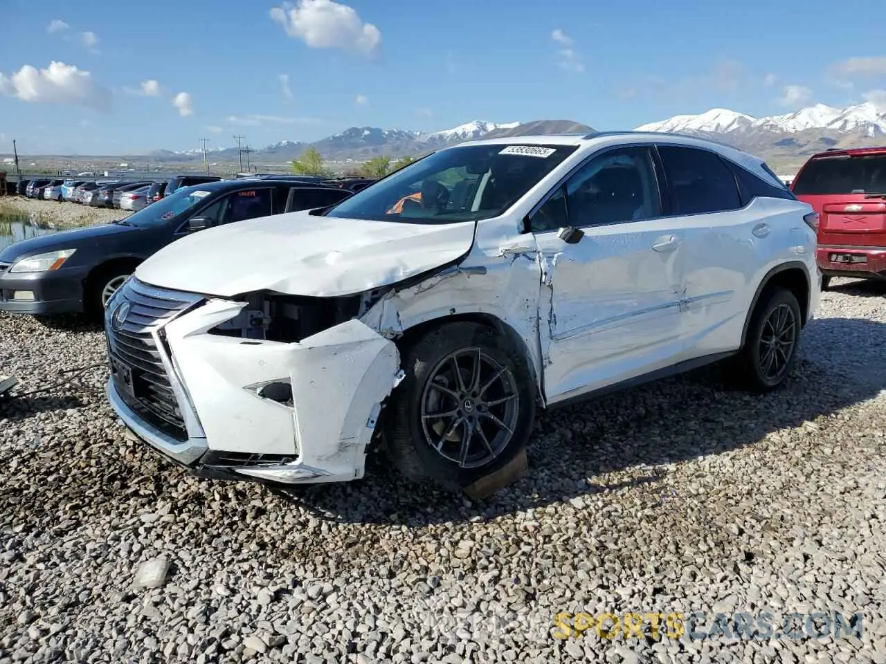 1 Photograph of a damaged car JTJBZMCA6K2040114 LEXUS RX350 2019