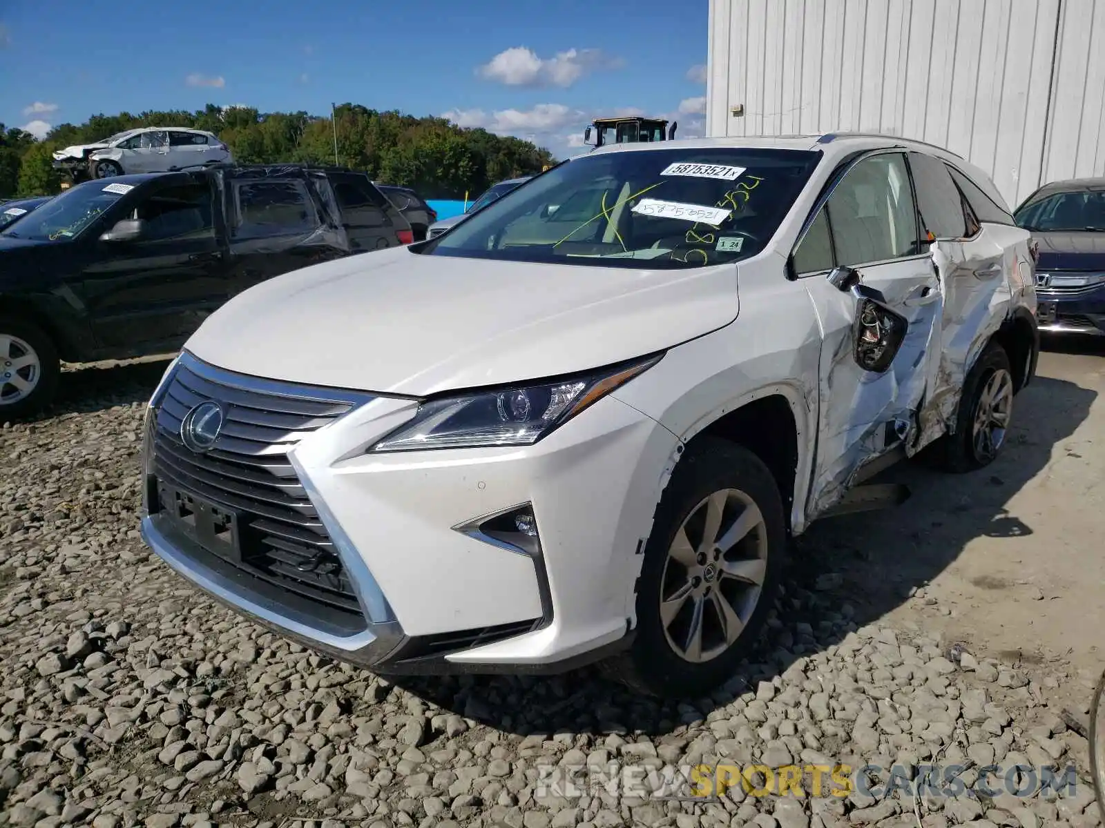 2 Photograph of a damaged car JTJDZKCA2K2015854 LEXUS RX350 2019