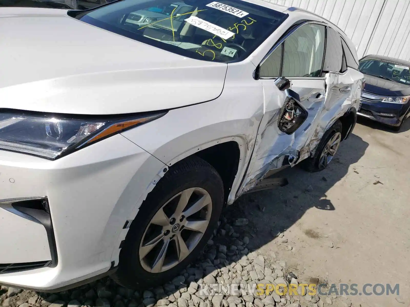 9 Photograph of a damaged car JTJDZKCA2K2015854 LEXUS RX350 2019