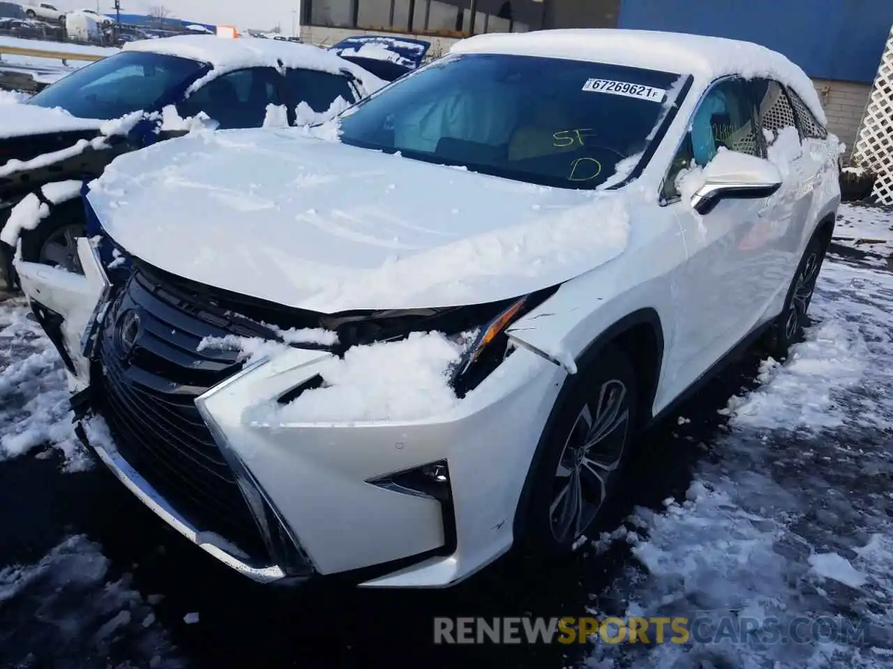 2 Photograph of a damaged car JTJDZKCA6K2015730 LEXUS RX350 2019