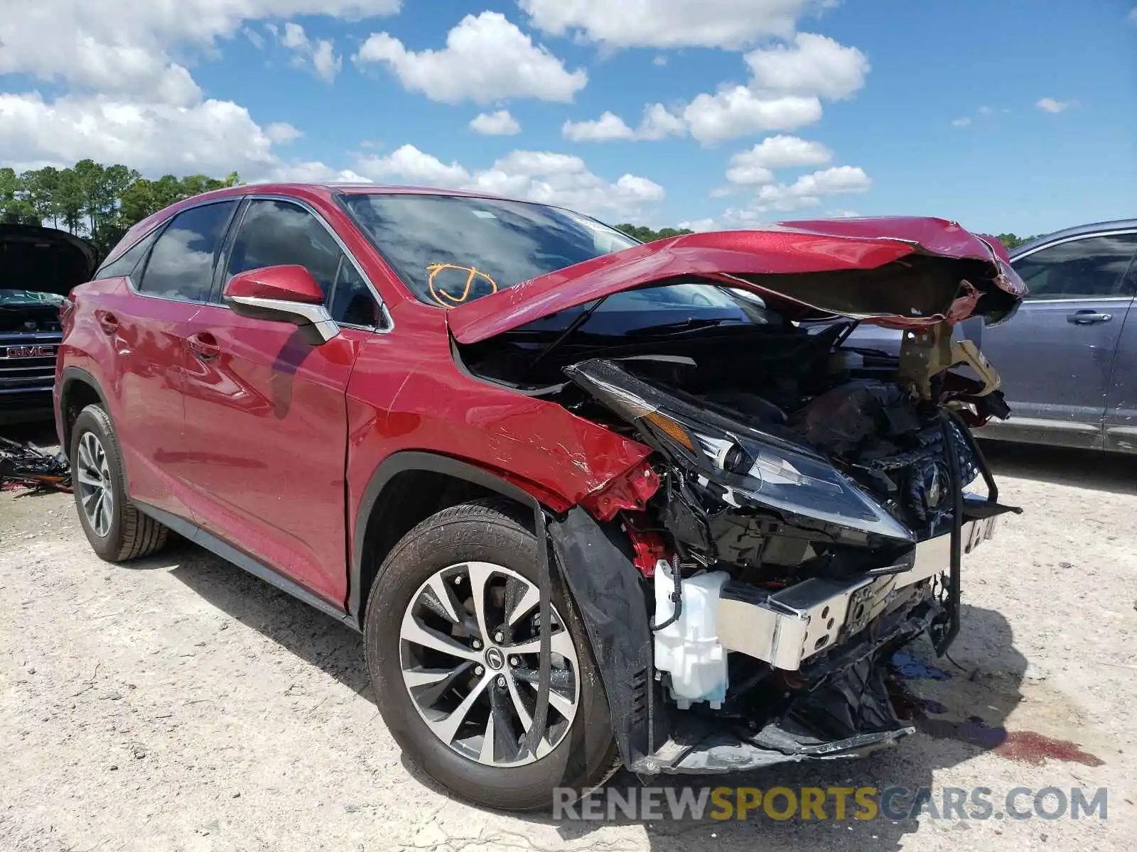 1 Photograph of a damaged car 2T2AZMAA3LC153969 LEXUS RX350 2020