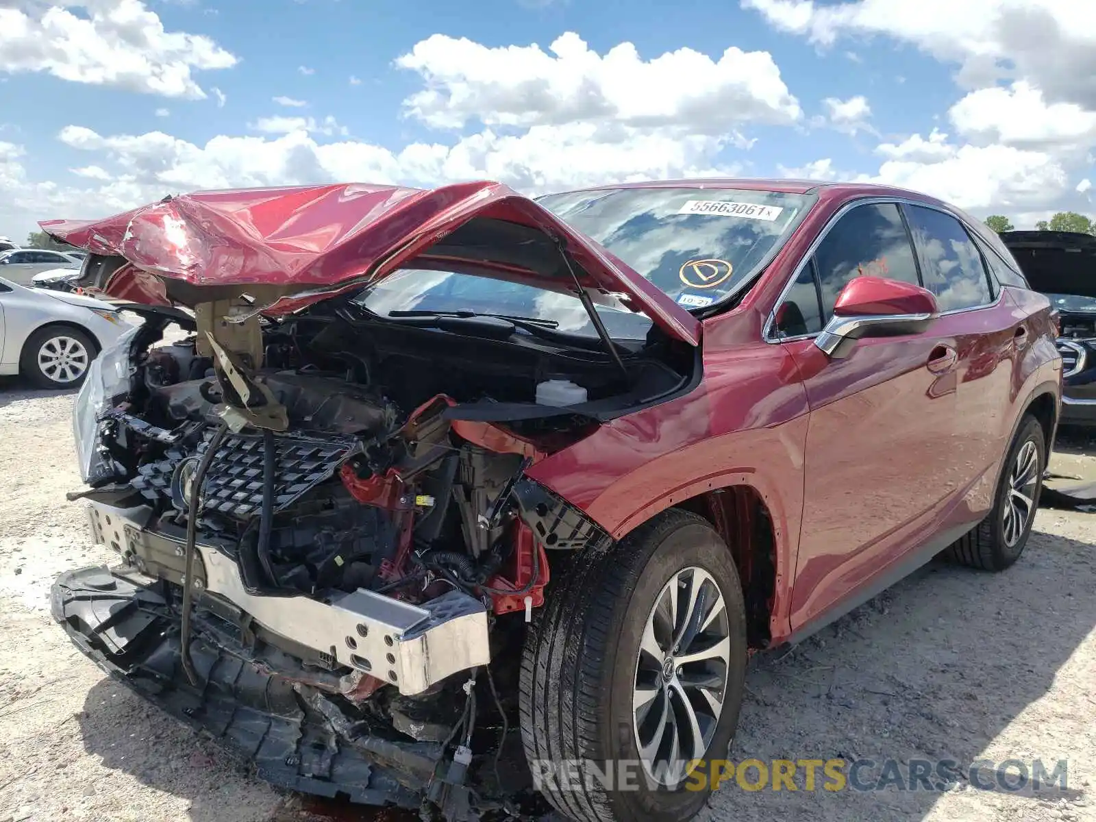 2 Photograph of a damaged car 2T2AZMAA3LC153969 LEXUS RX350 2020