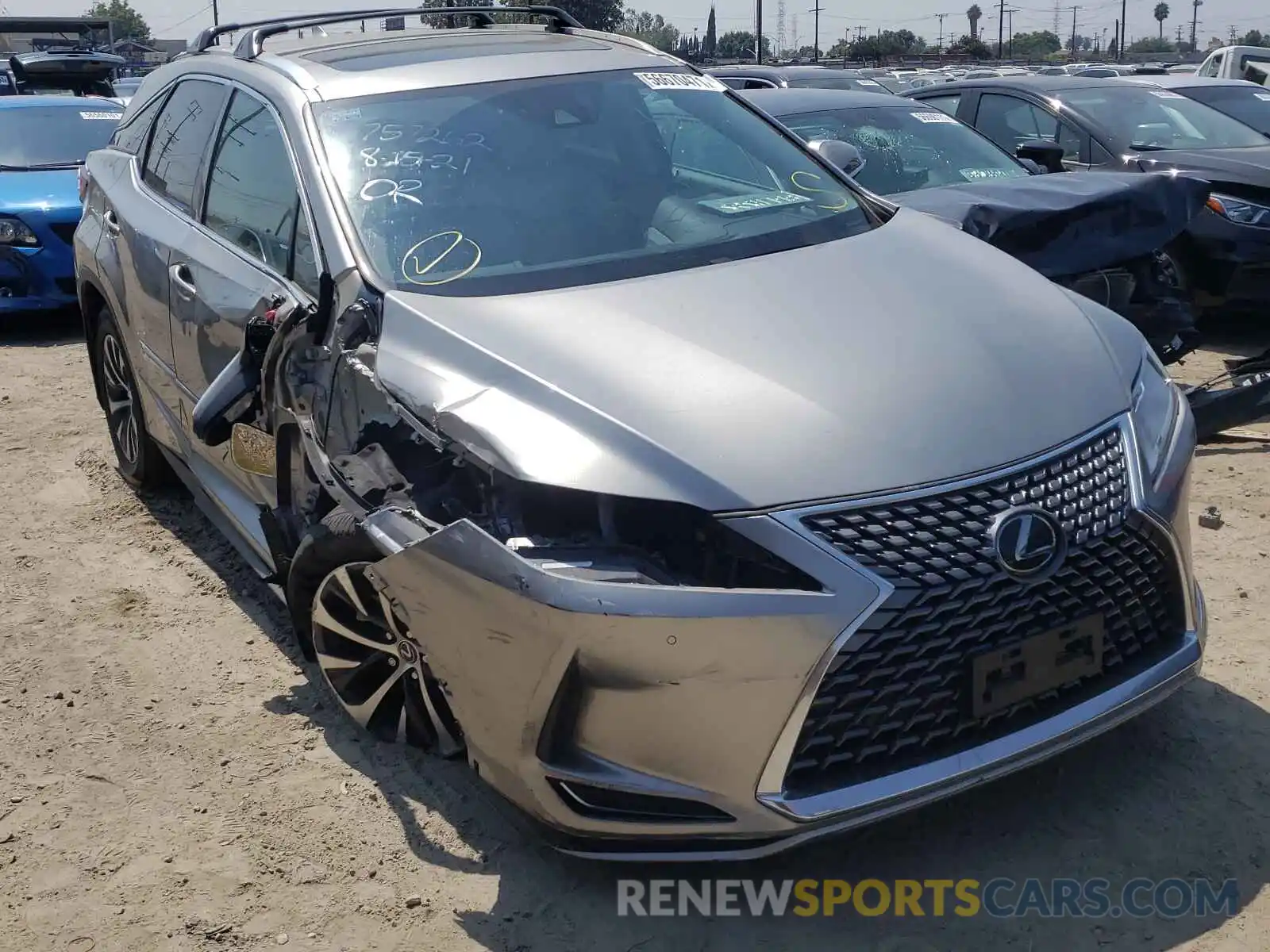 1 Photograph of a damaged car 2T2AZMAA6LC156719 LEXUS RX350 2020