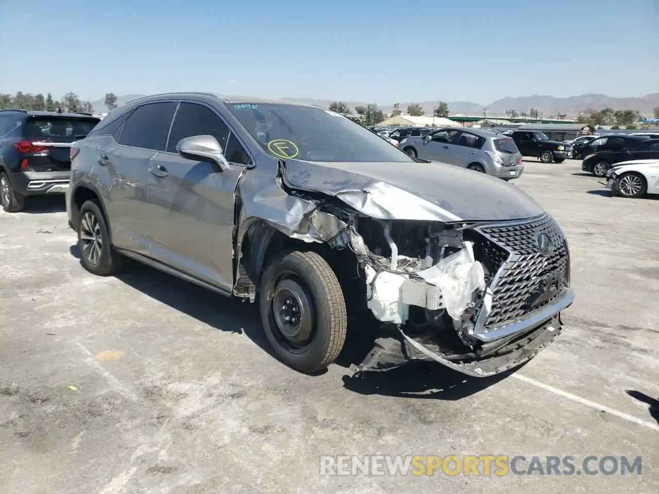 1 Photograph of a damaged car 2T2AZMAAXLC154097 LEXUS RX350 2020