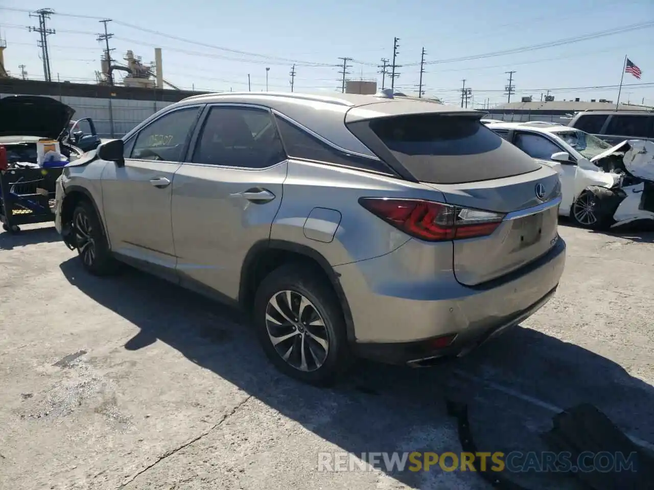 3 Photograph of a damaged car 2T2AZMAAXLC154097 LEXUS RX350 2020