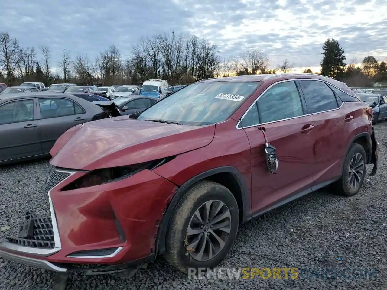 1 Photograph of a damaged car 2T2AZMDA1LC237851 LEXUS RX350 2020