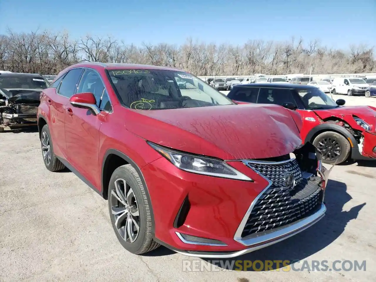 1 Photograph of a damaged car 2T2HZMAA0LC180903 LEXUS RX350 2020