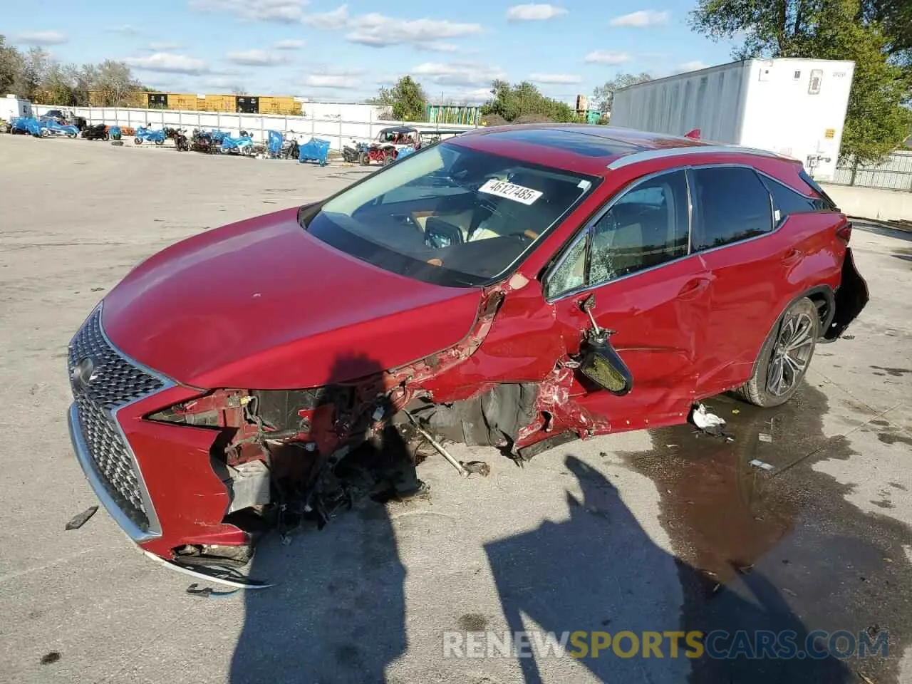 1 Photograph of a damaged car 2T2HZMAA1LC168369 LEXUS RX350 2020