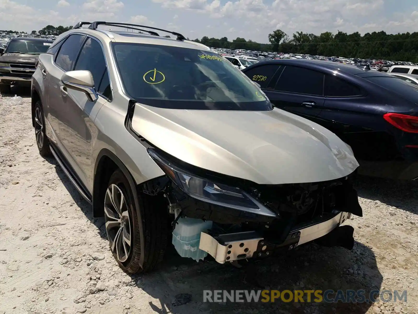 1 Photograph of a damaged car 2T2HZMAA2LC153301 LEXUS RX350 2020