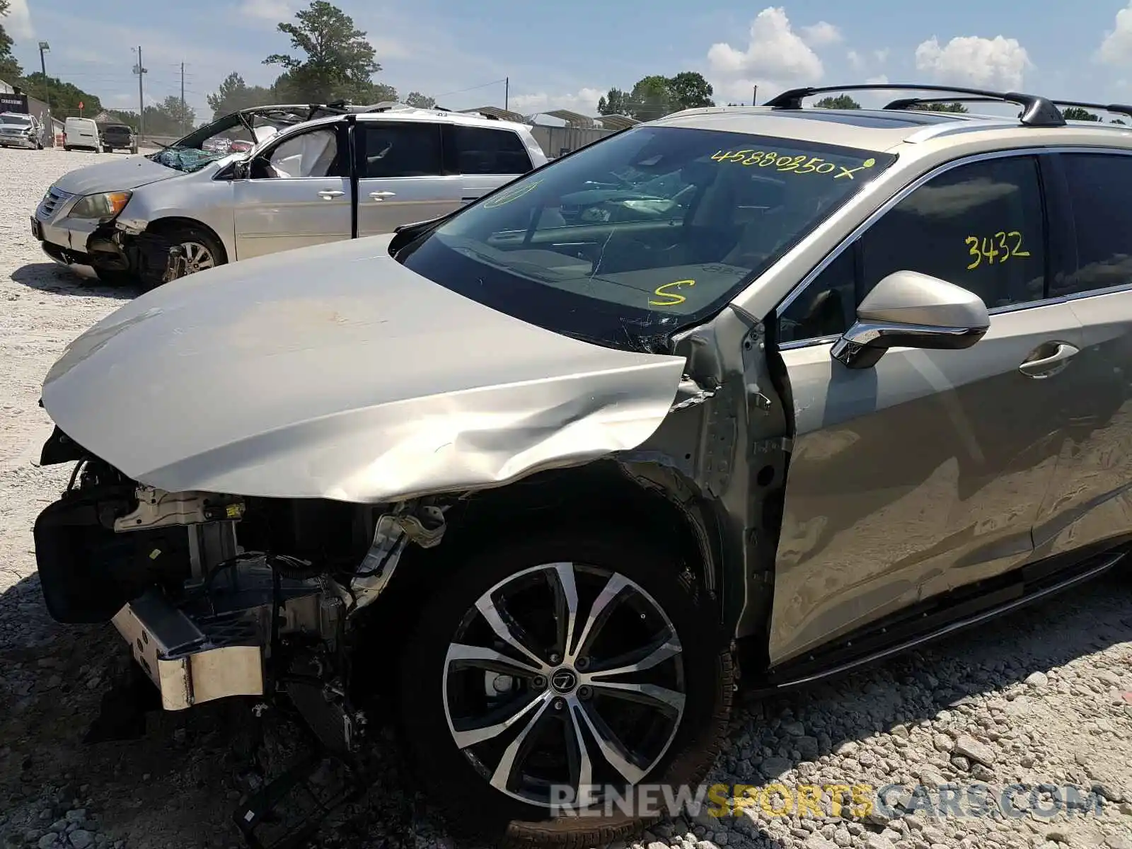 9 Photograph of a damaged car 2T2HZMAA2LC153301 LEXUS RX350 2020