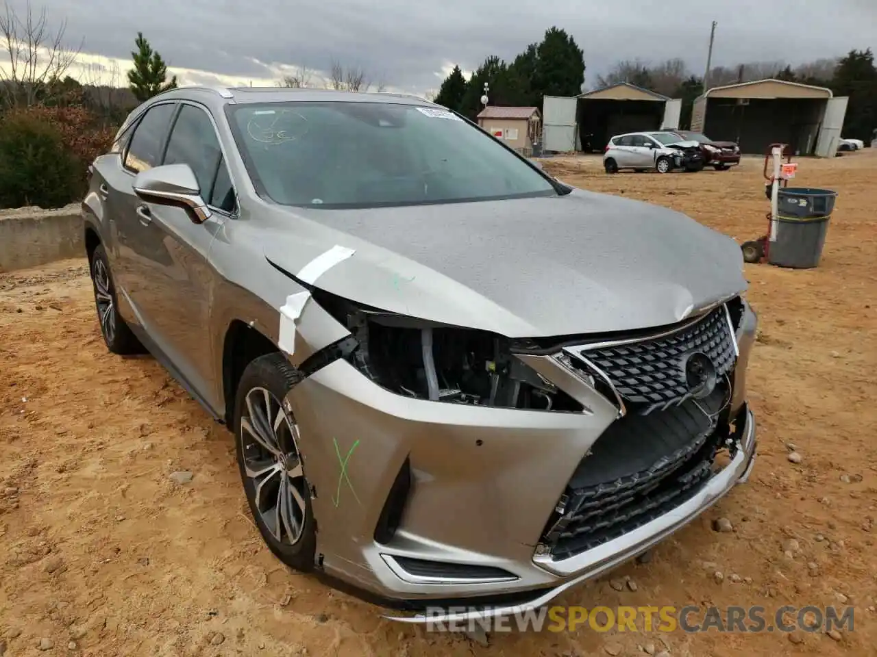 1 Photograph of a damaged car 2T2HZMAA2LC163097 LEXUS RX350 2020