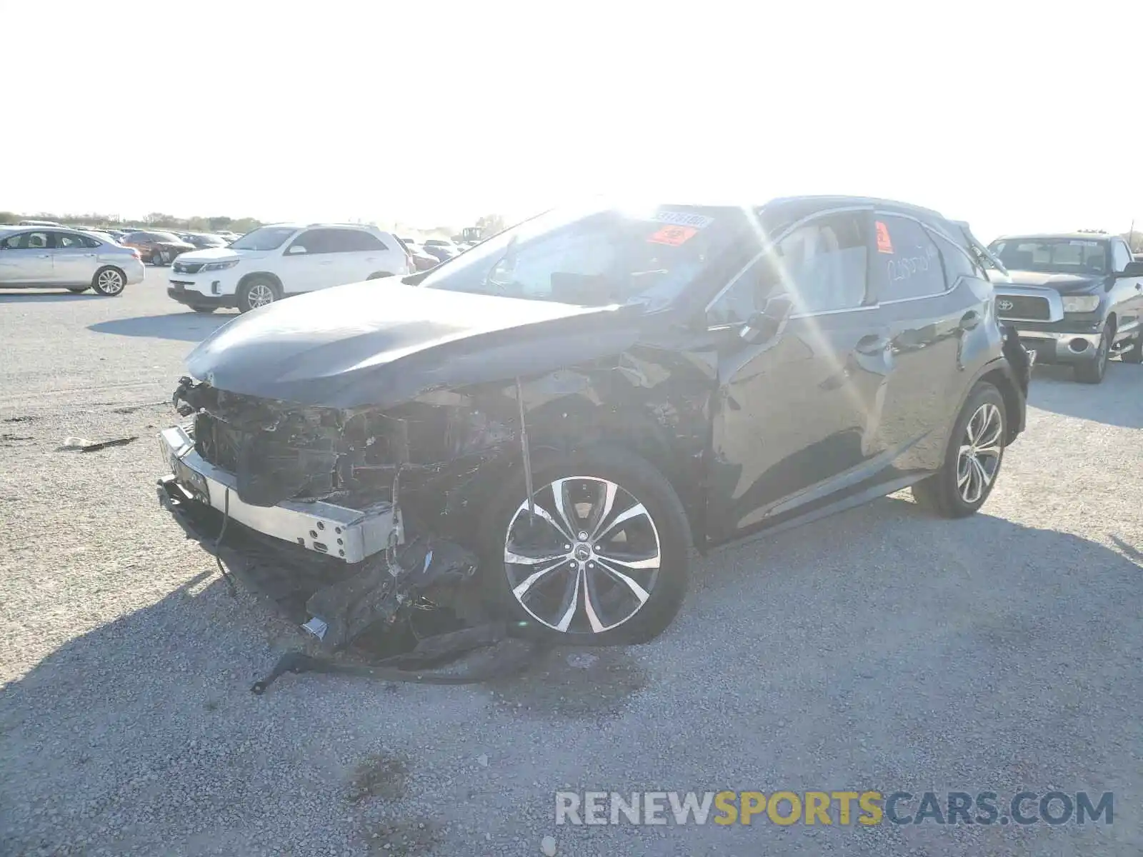 2 Photograph of a damaged car 2T2HZMAA4LC166955 LEXUS RX350 2020