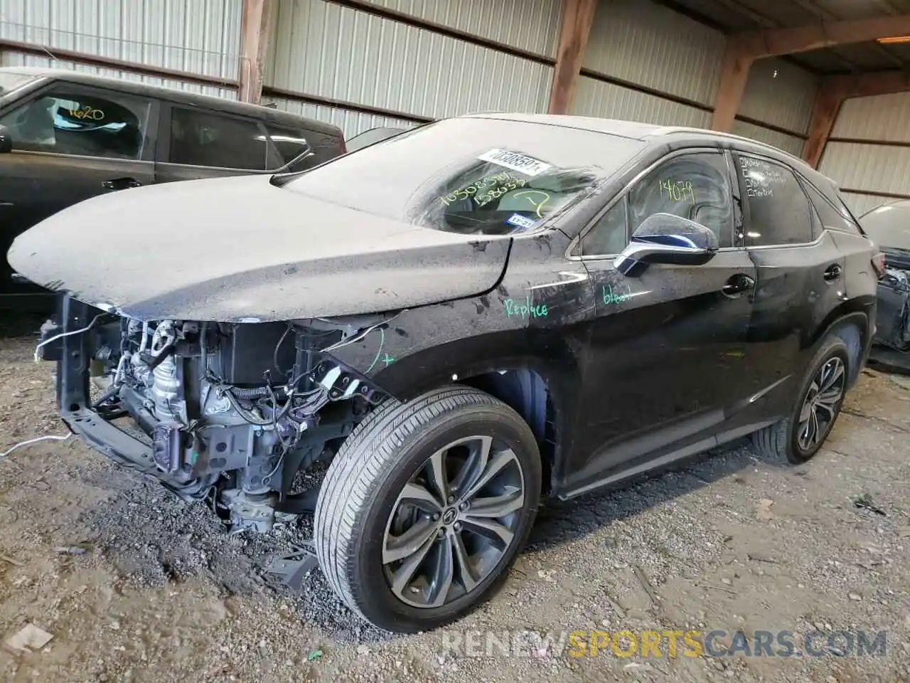 2 Photograph of a damaged car 2T2HZMAA6LC158033 LEXUS RX350 2020