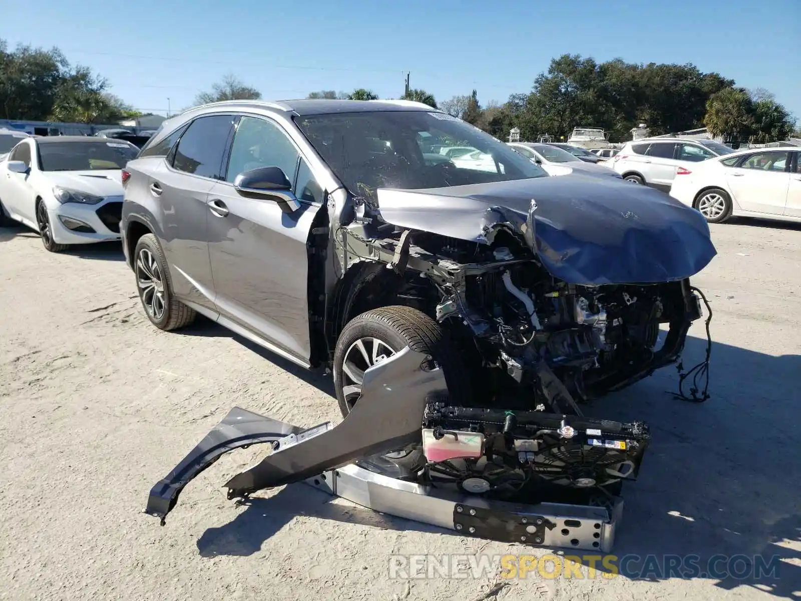 1 Photograph of a damaged car 2T2HZMAA6LC180694 LEXUS RX350 2020