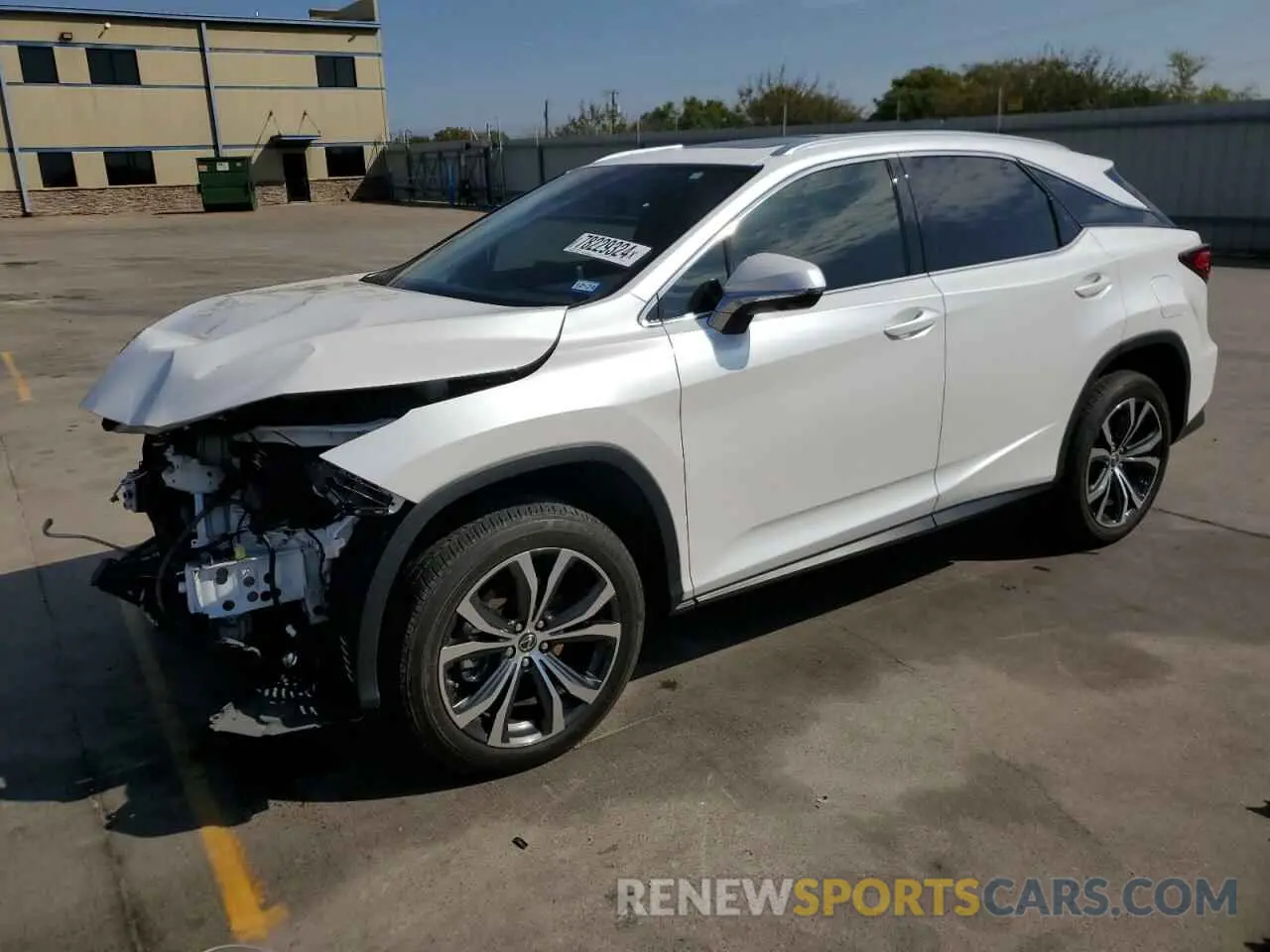 1 Photograph of a damaged car 2T2HZMAA7LC163189 LEXUS RX350 2020