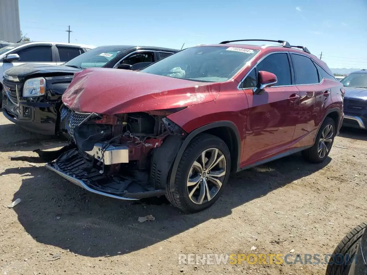1 Photograph of a damaged car 2T2HZMAA8LC162004 LEXUS RX350 2020