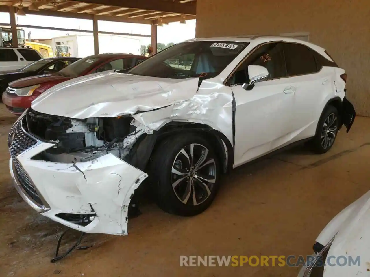 2 Photograph of a damaged car 2T2HZMAA8LC168188 LEXUS RX350 2020