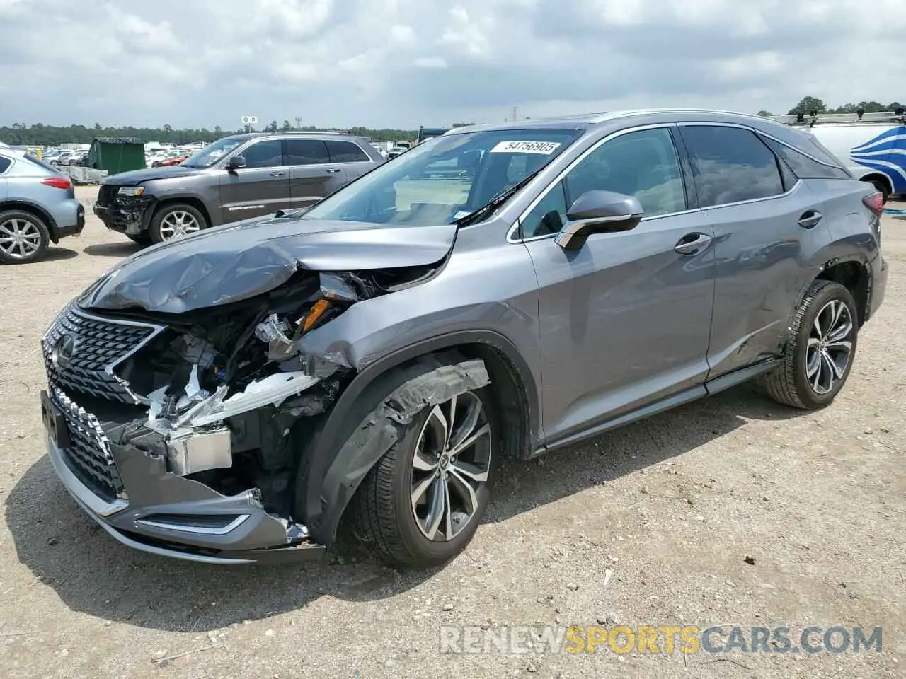 1 Photograph of a damaged car 2T2HZMAA8LC176677 LEXUS RX350 2020