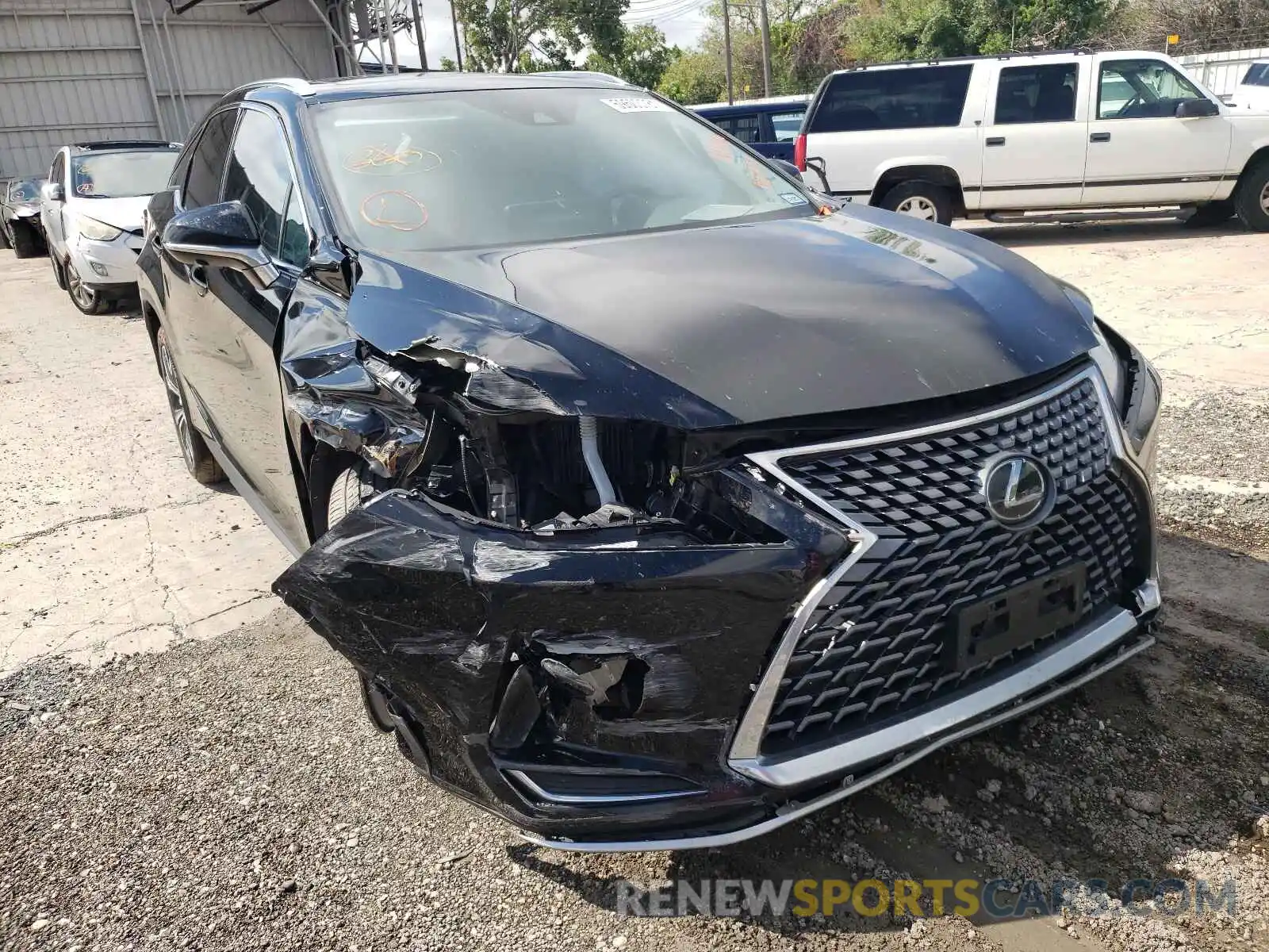 1 Photograph of a damaged car 2T2HZMAA8LC180986 LEXUS RX350 2020