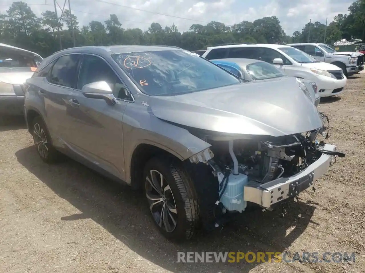 1 Photograph of a damaged car 2T2HZMAA9LC151481 LEXUS RX350 2020