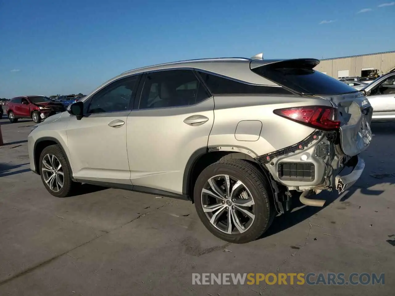 2 Photograph of a damaged car 2T2HZMAA9LC163159 LEXUS RX350 2020
