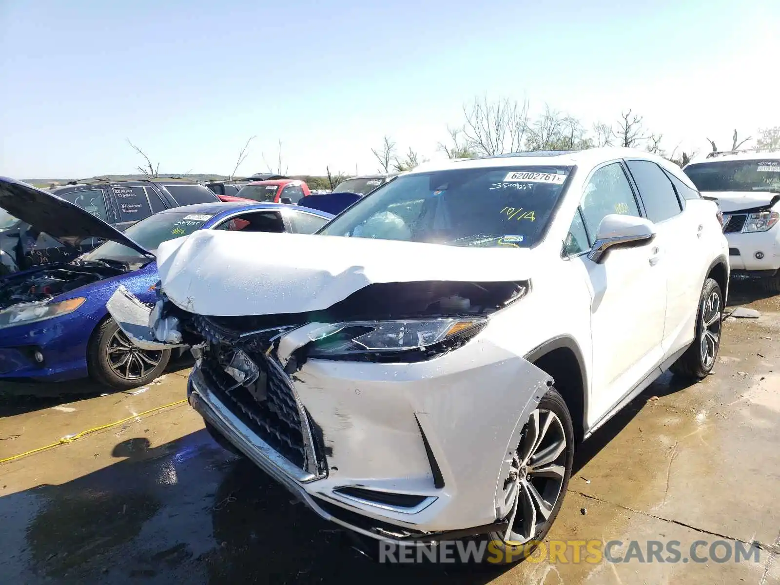 2 Photograph of a damaged car 2T2HZMAA9LC175392 LEXUS RX350 2020