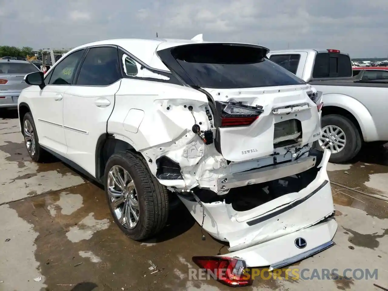 3 Photograph of a damaged car 2T2HZMAA9LC176056 LEXUS RX350 2020