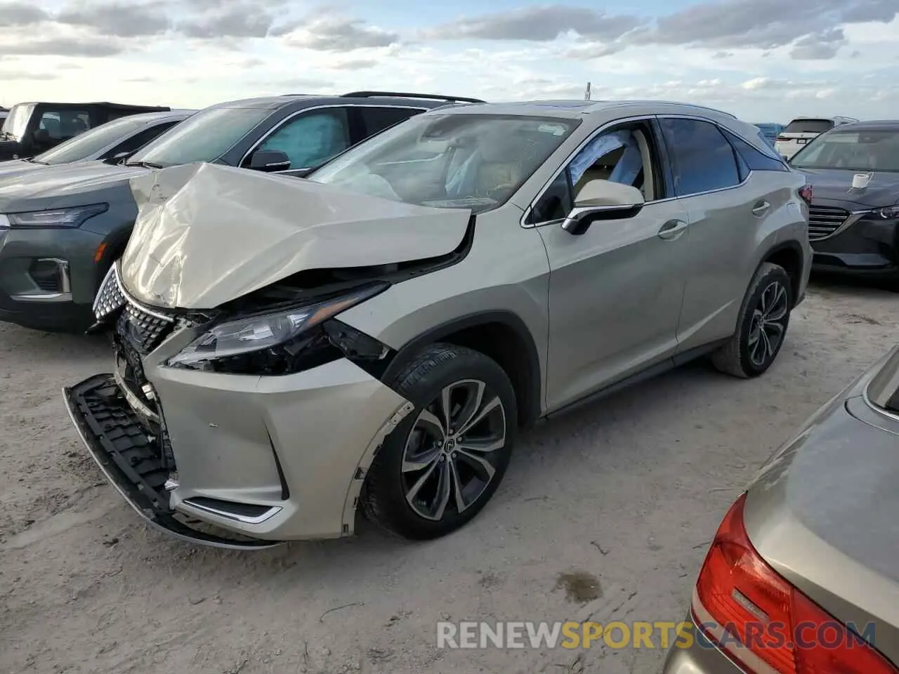 1 Photograph of a damaged car 2T2HZMAA9LC178602 LEXUS RX350 2020