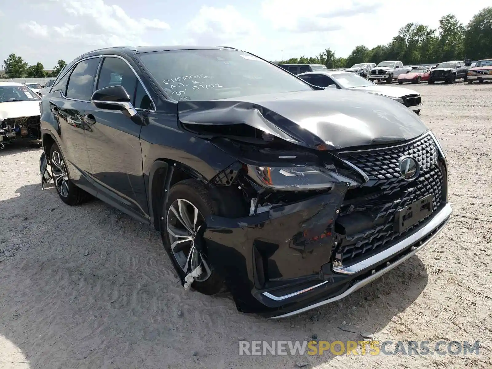 1 Photograph of a damaged car 2T2HZMAAXLC158987 LEXUS RX350 2020