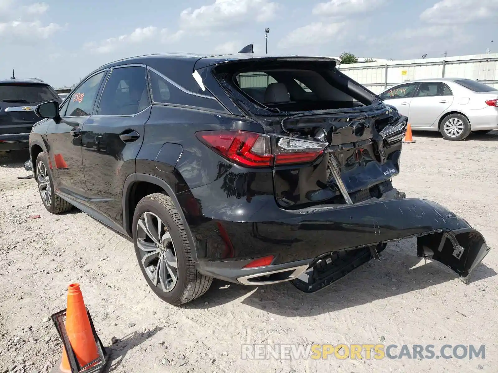 3 Photograph of a damaged car 2T2HZMAAXLC158987 LEXUS RX350 2020