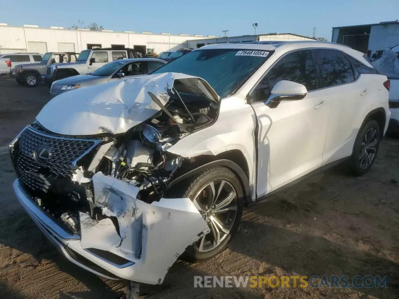 1 Photograph of a damaged car 2T2HZMAAXLC162313 LEXUS RX350 2020