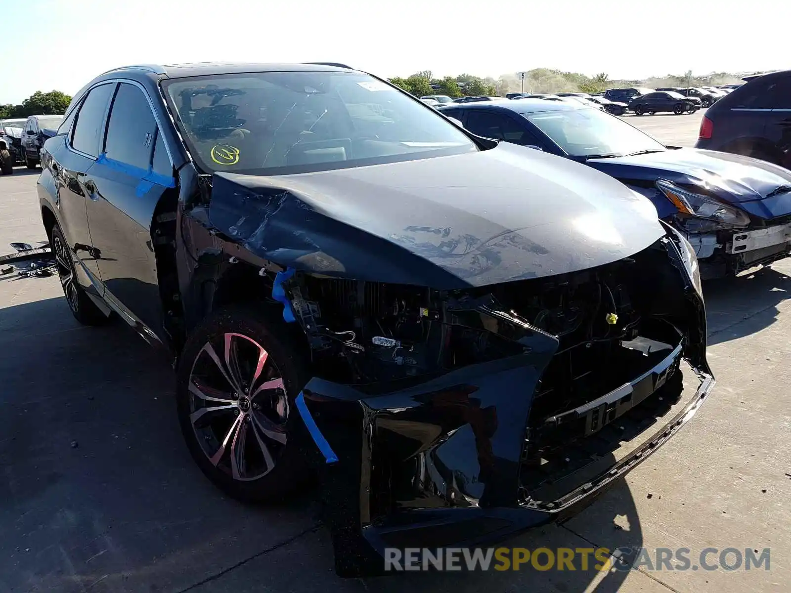 1 Photograph of a damaged car 2T2HZMAAXLC165888 LEXUS RX350 2020