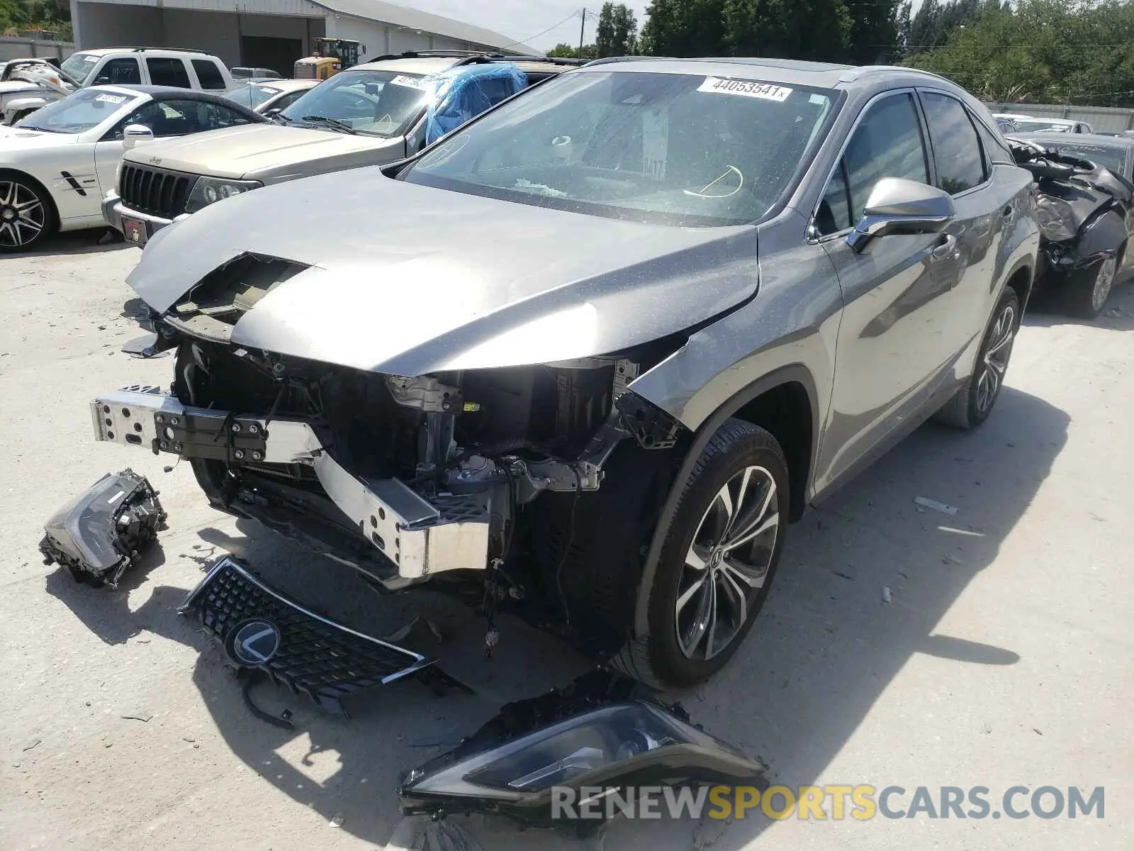 2 Photograph of a damaged car 2T2HZMAAXLC174624 LEXUS RX350 2020