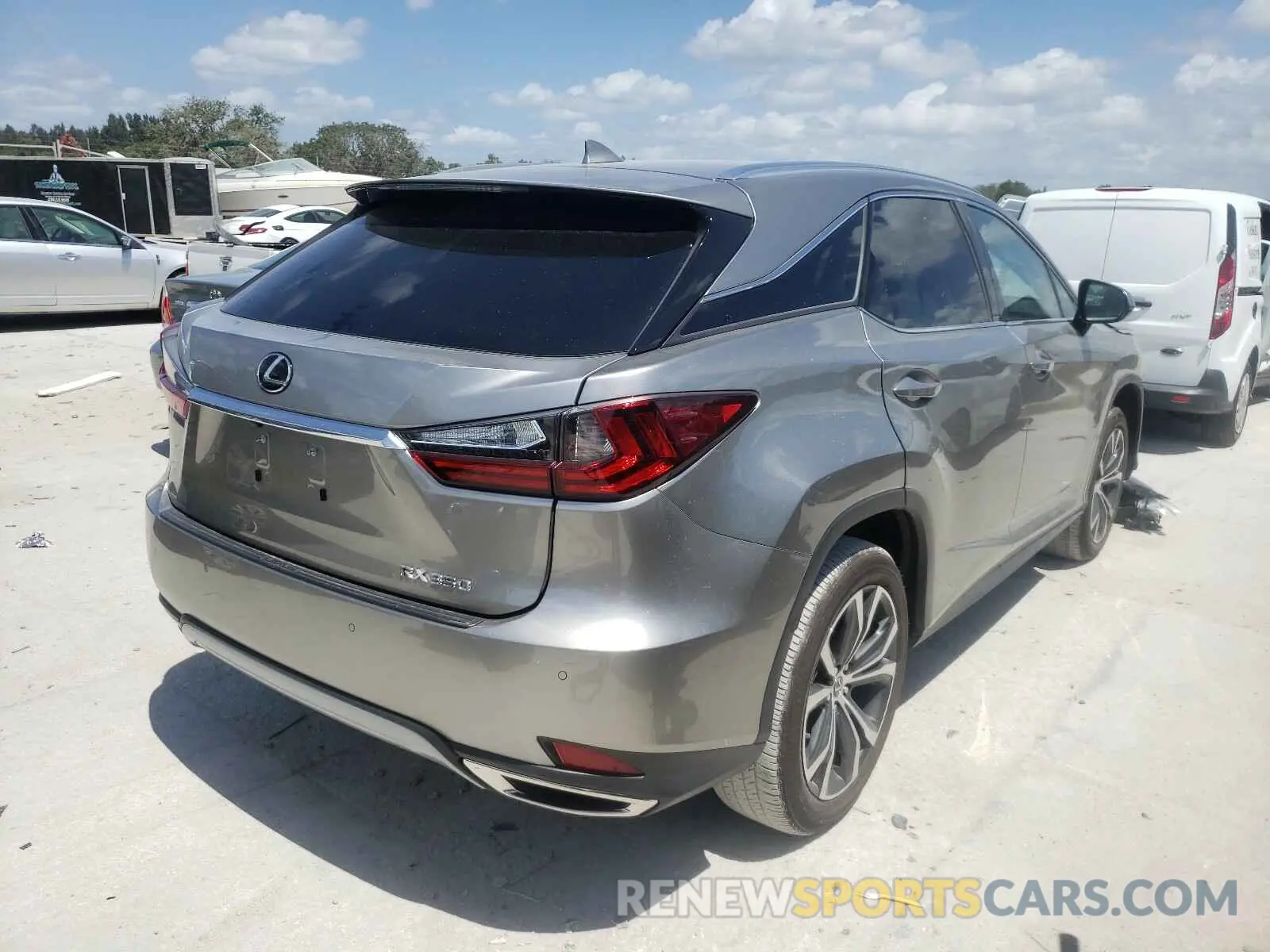 4 Photograph of a damaged car 2T2HZMAAXLC174624 LEXUS RX350 2020