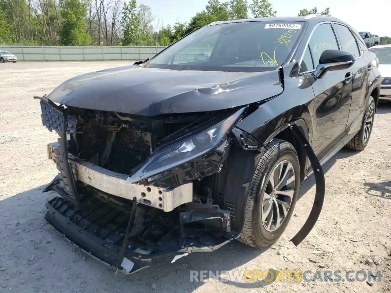 2 Photograph of a damaged car 2T2HZMDA0LC216052 LEXUS RX350 2020