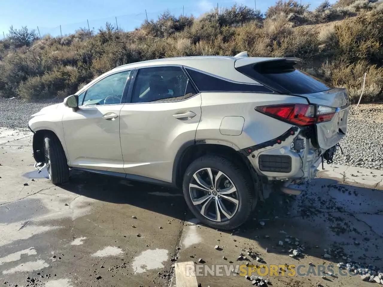 2 Photograph of a damaged car 2T2HZMDA0LC253764 LEXUS RX350 2020