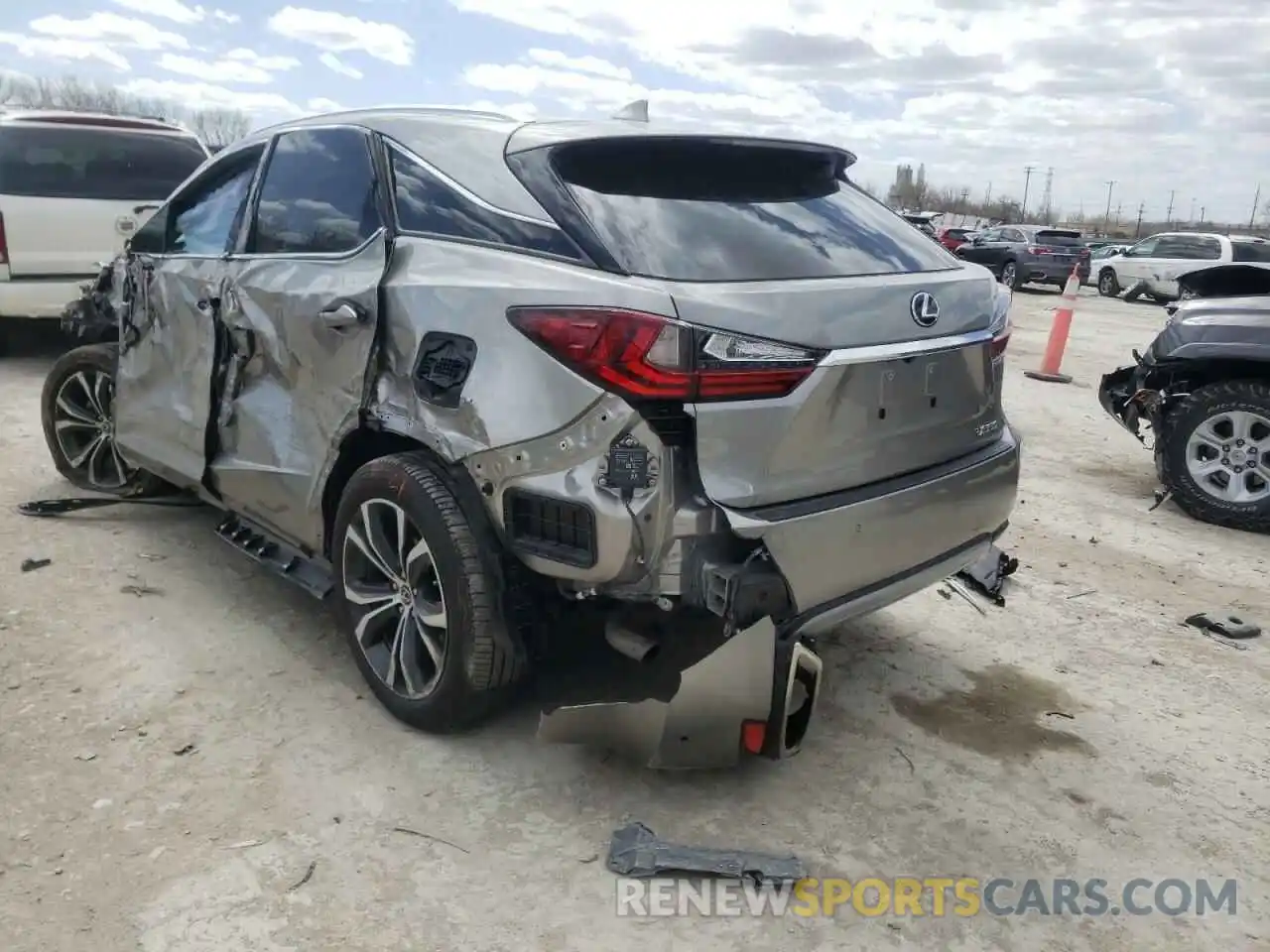 3 Photograph of a damaged car 2T2HZMDA0LC255255 LEXUS RX350 2020