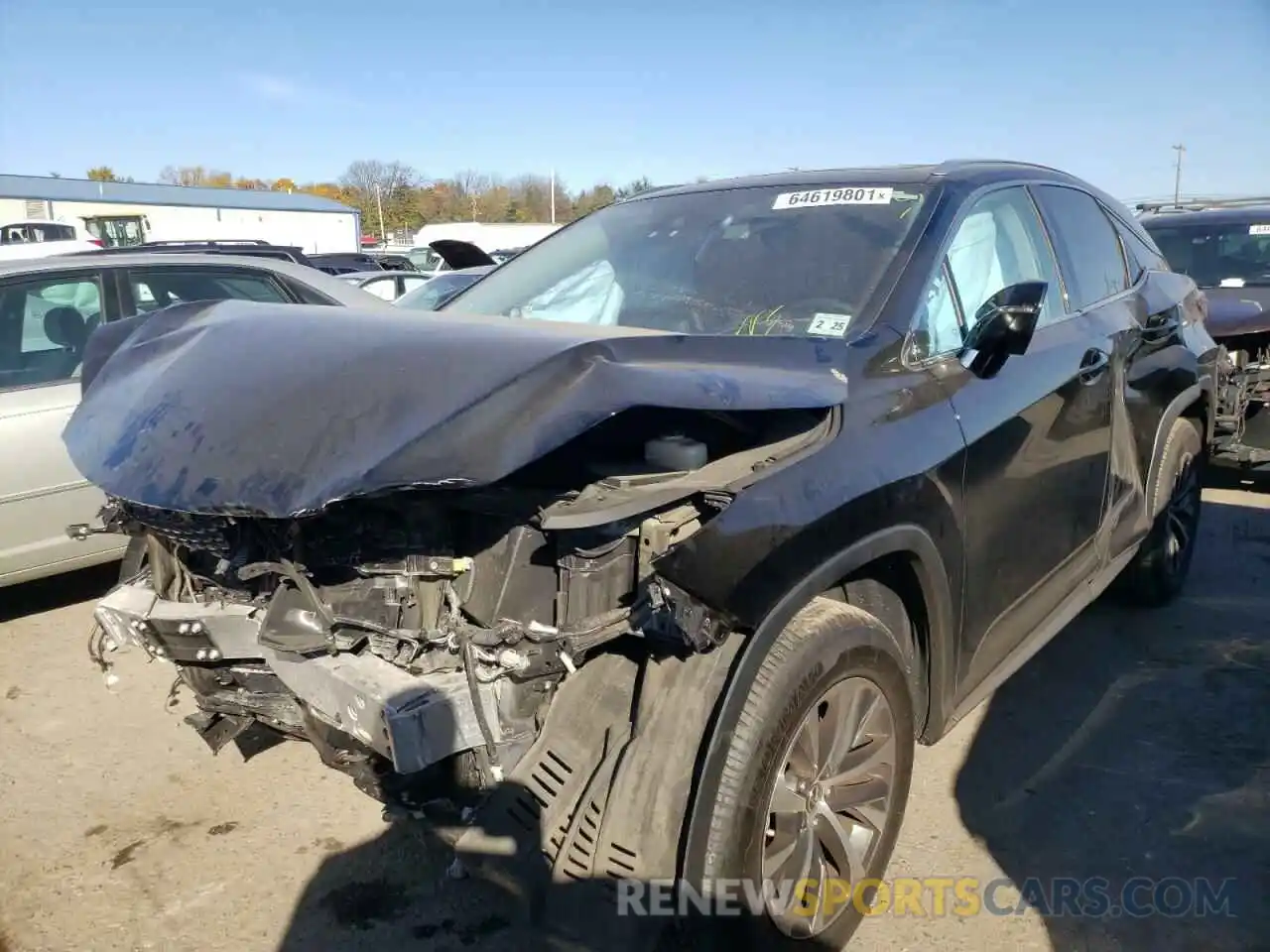 2 Photograph of a damaged car 2T2HZMDA1LC233605 LEXUS RX350 2020