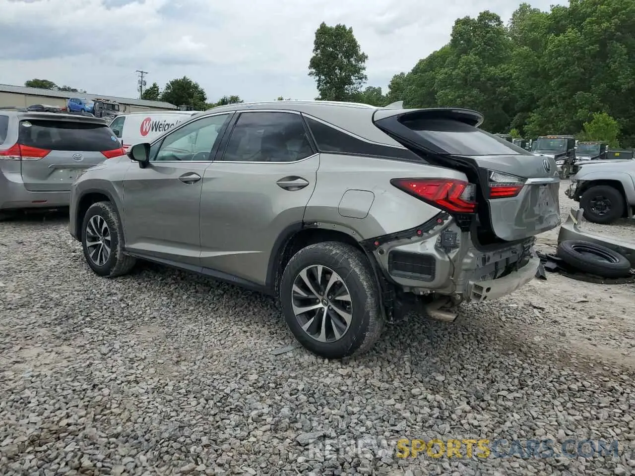 2 Photograph of a damaged car 2T2HZMDA1LC242563 LEXUS RX350 2020