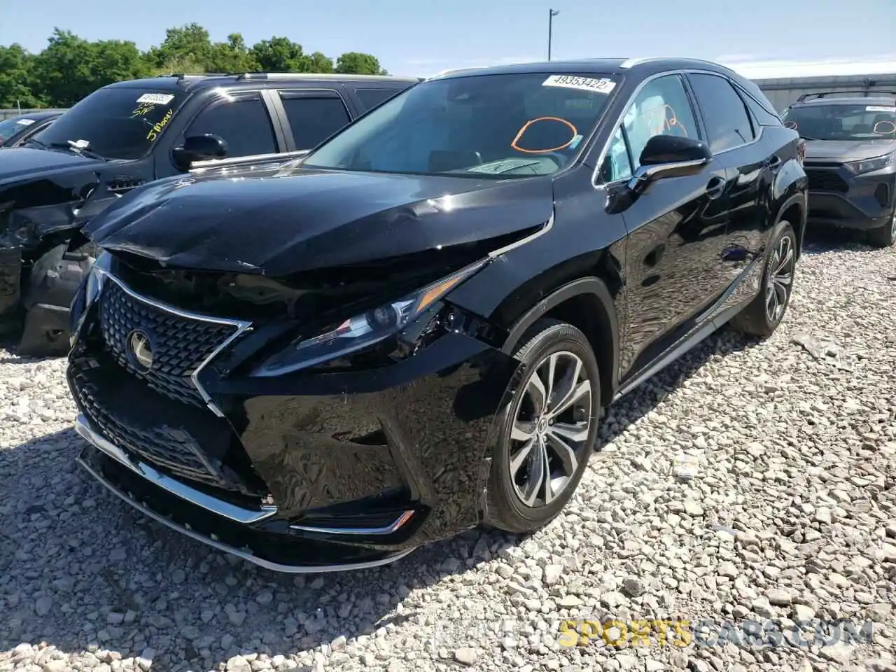 2 Photograph of a damaged car 2T2HZMDA3LC231368 LEXUS RX350 2020