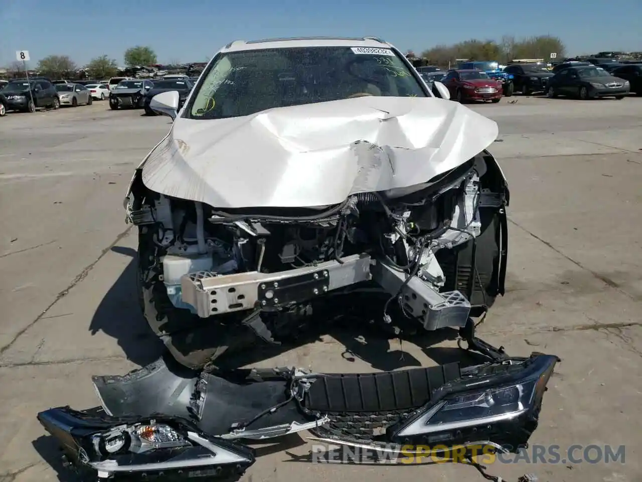 9 Photograph of a damaged car 2T2HZMDA3LC234724 LEXUS RX350 2020