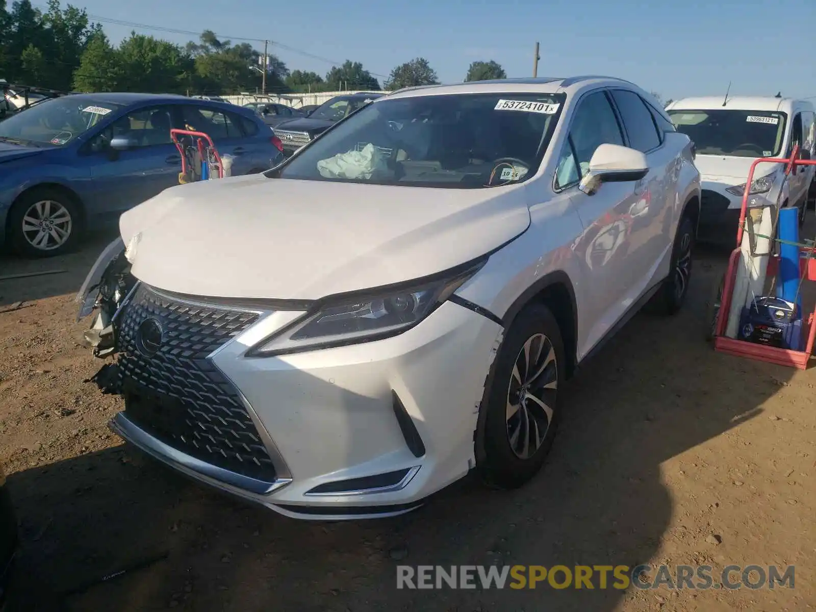 2 Photograph of a damaged car 2T2HZMDA4LC217138 LEXUS RX350 2020