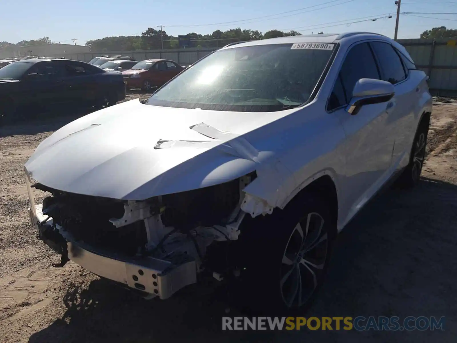 2 Photograph of a damaged car 2T2HZMDA4LC229743 LEXUS RX350 2020