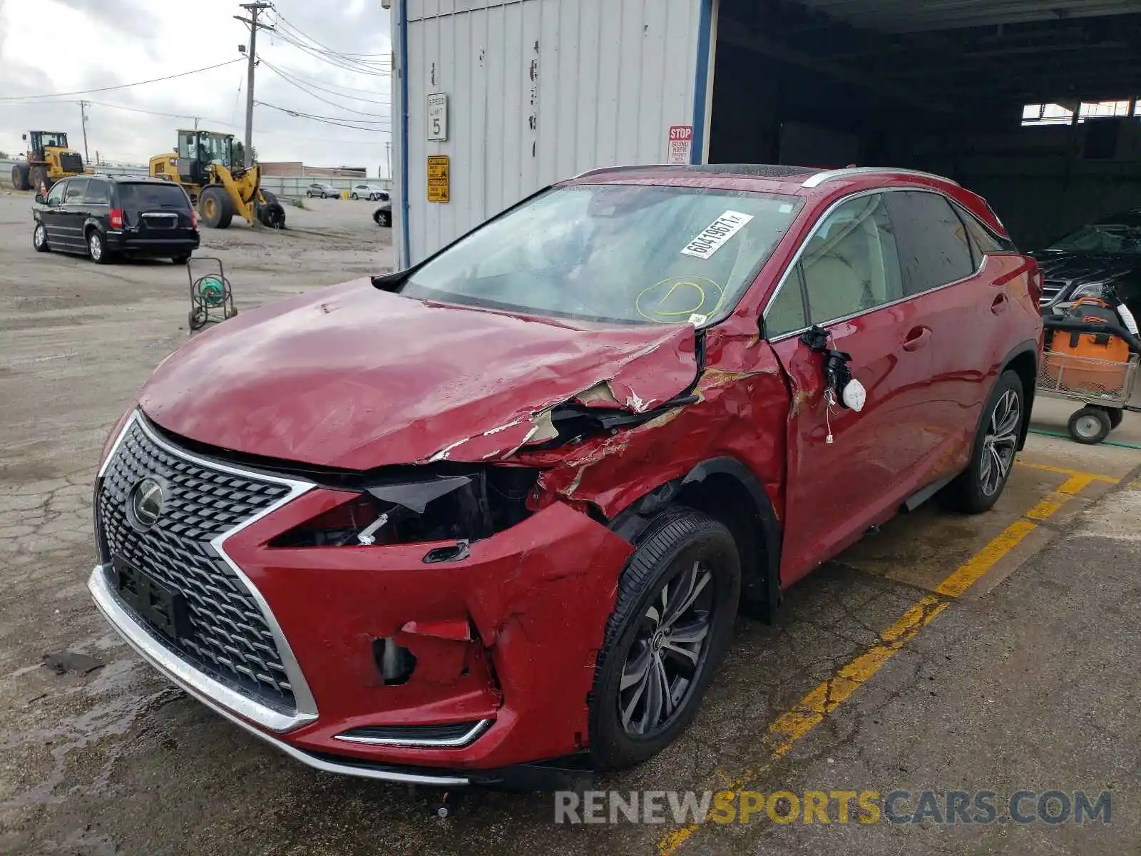 2 Photograph of a damaged car 2T2HZMDA4LC249135 LEXUS RX350 2020