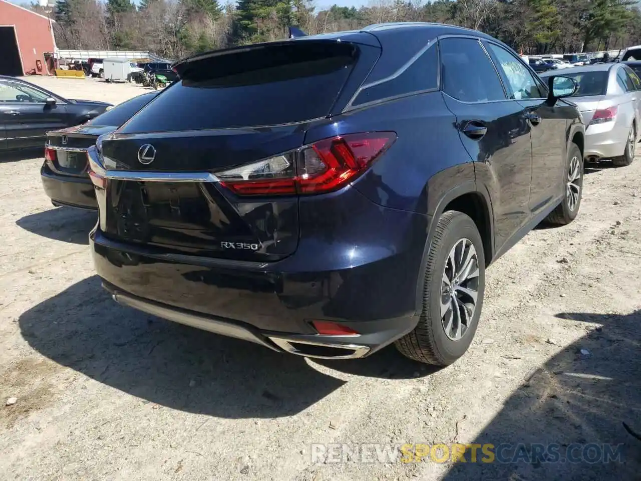 4 Photograph of a damaged car 2T2HZMDA4LC250544 LEXUS RX350 2020