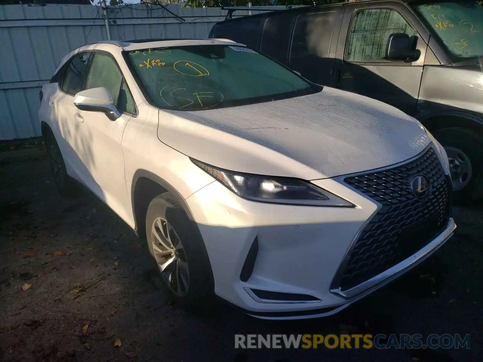 1 Photograph of a damaged car 2T2HZMDA6LC214662 LEXUS RX350 2020